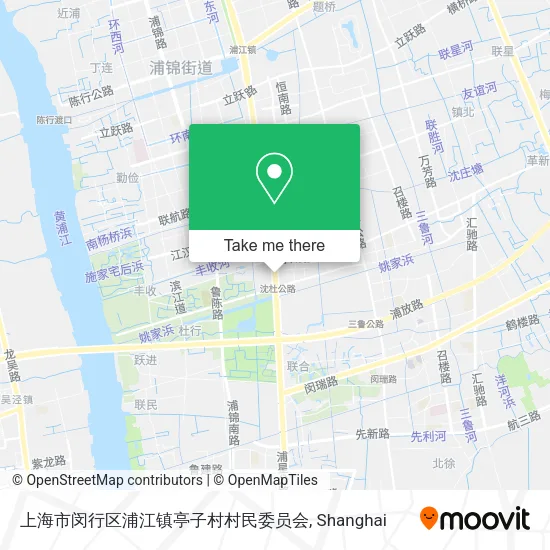 上海市闵行区浦江镇亭子村村民委员会 map