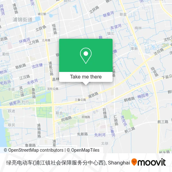 绿亮电动车(浦江镇社会保障服务分中心西) map