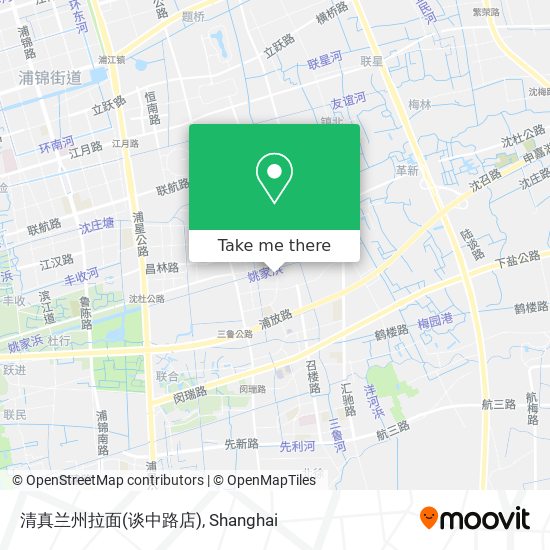 清真兰州拉面(谈中路店) map