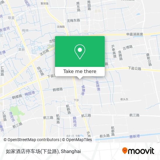 如家酒店停车场(下盐路) map