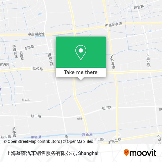 上海慕森汽车销售服务有限公司 map