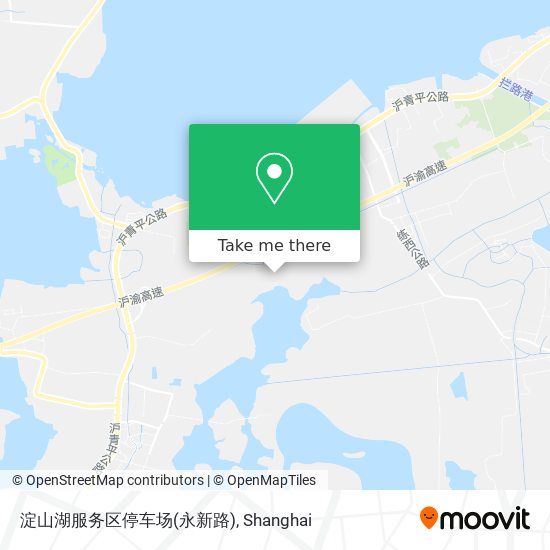淀山湖服务区停车场(永新路) map