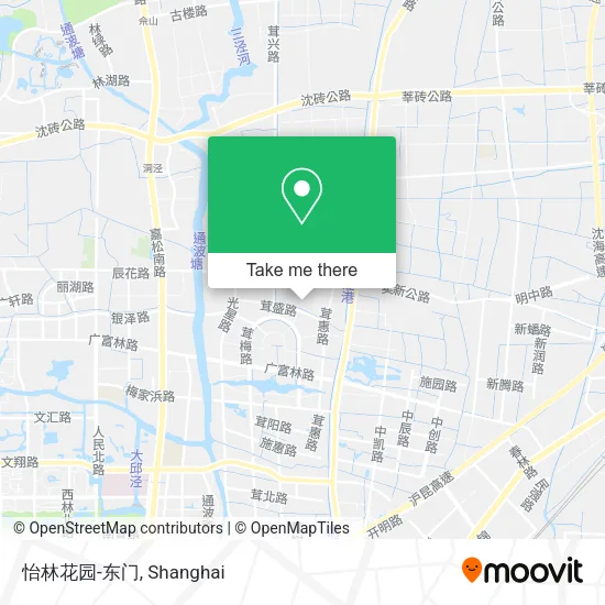 怡林花园-东门 map