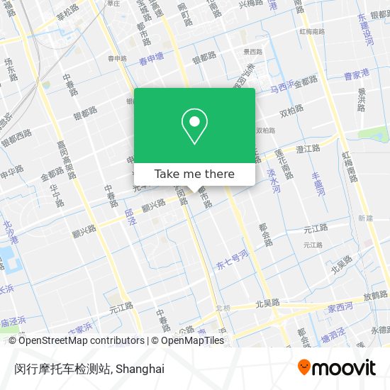 闵行摩托车检测站 map