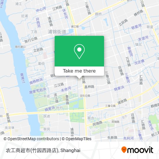 农工商超市(竹园西路店) map