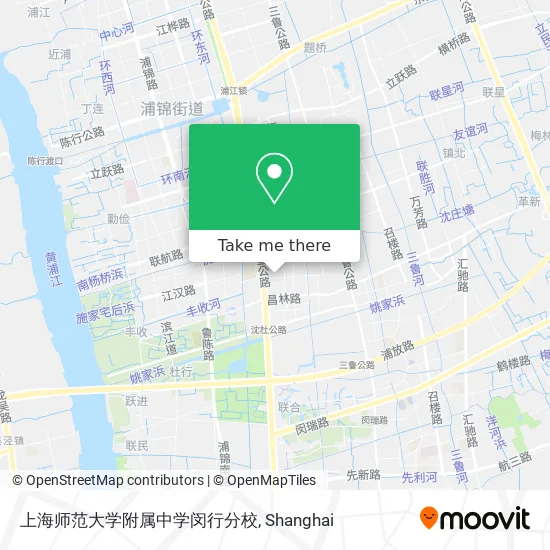 上海师范大学附属中学闵行分校 map