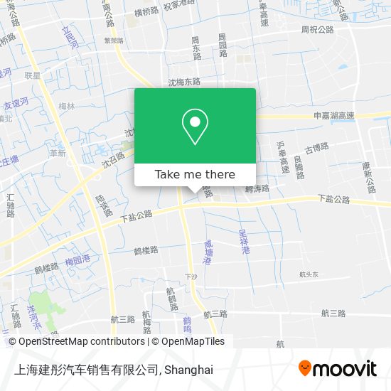 上海建彤汽车销售有限公司 map