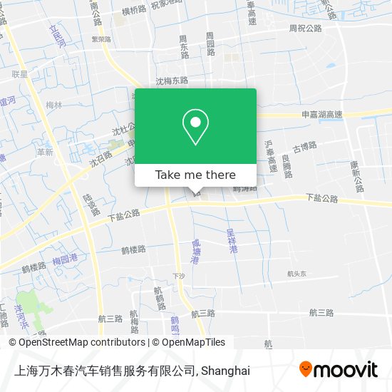 上海万木春汽车销售服务有限公司 map