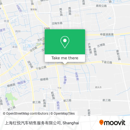 上海红悦汽车销售服务有限公司 map