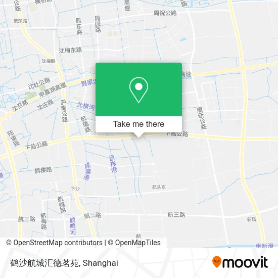 鹤沙航城汇德茗苑 map