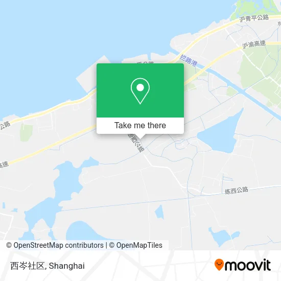 西岑社区 map