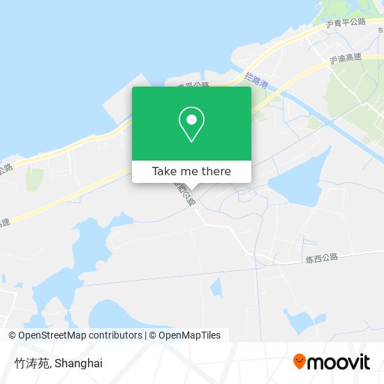 竹涛苑 map