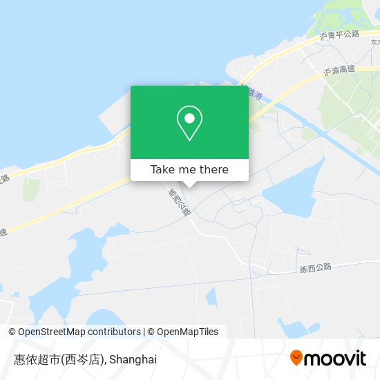 惠侬超市(西岑店) map