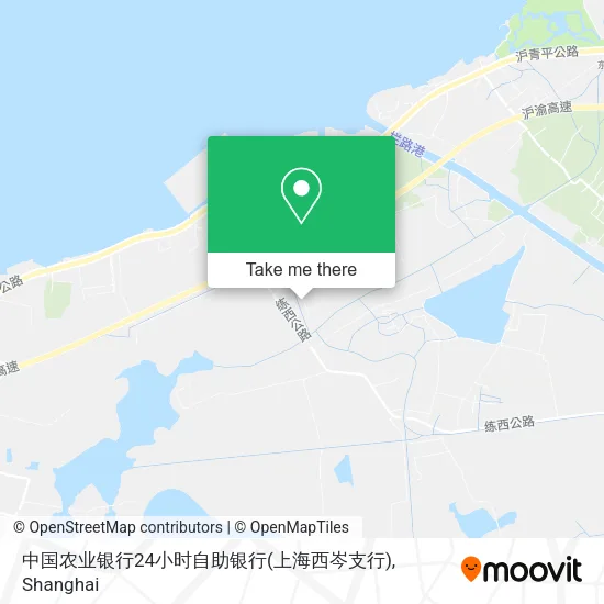 中国农业银行24小时自助银行(上海西岑支行) map