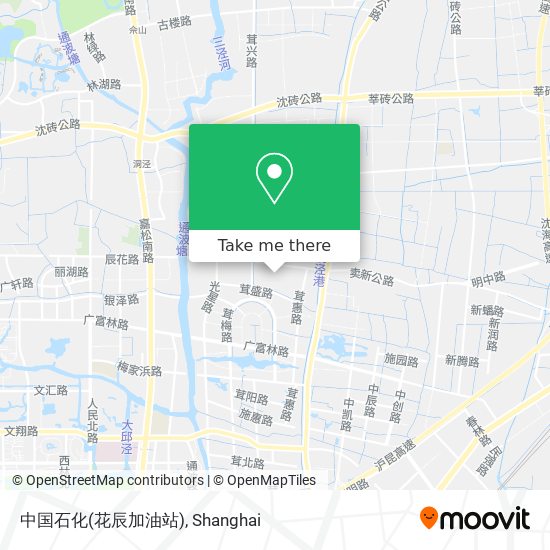 中国石化(花辰加油站) map