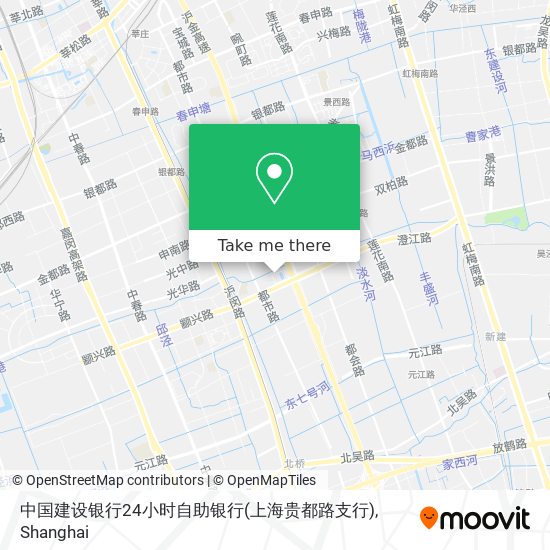中国建设银行24小时自助银行(上海贵都路支行) map