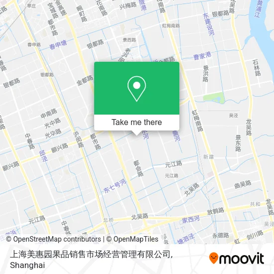 上海美惠园果品销售市场经营管理有限公司 map