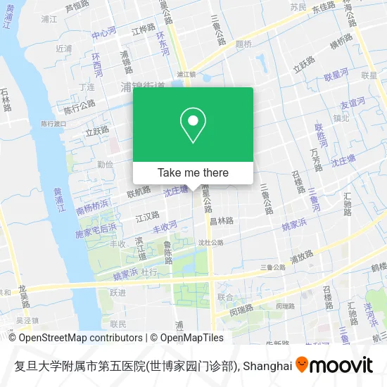 复旦大学附属市第五医院(世博家园门诊部) map