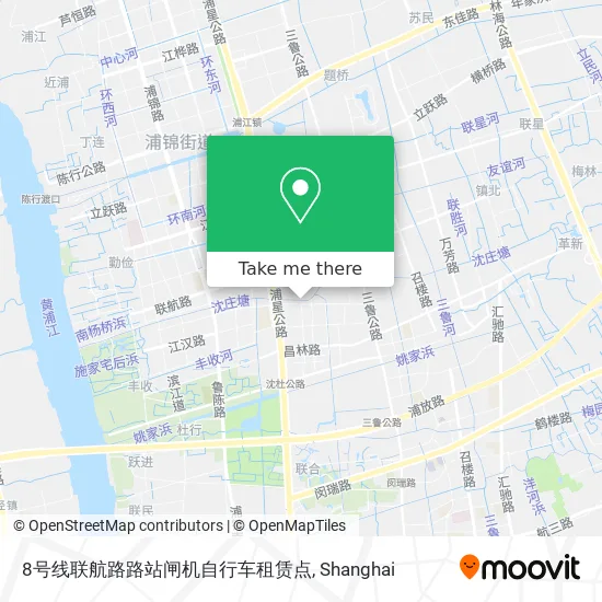 8号线联航路路站闸机自行车租赁点 map
