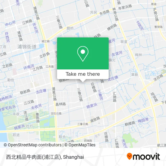 西北精品牛肉面(浦江店) map