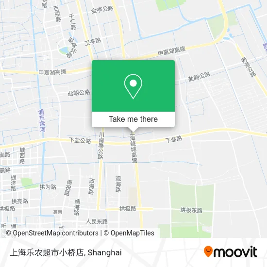 上海乐农超市小桥店 map