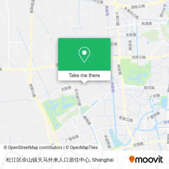 松江区佘山镇天马外来人口居住中心 map