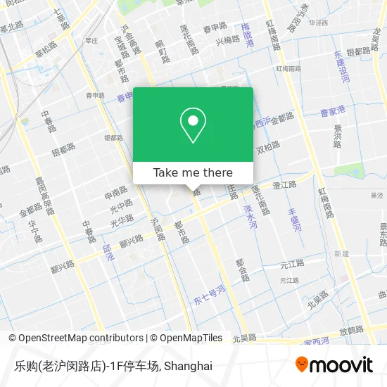 乐购(老沪闵路店)-1F停车场 map