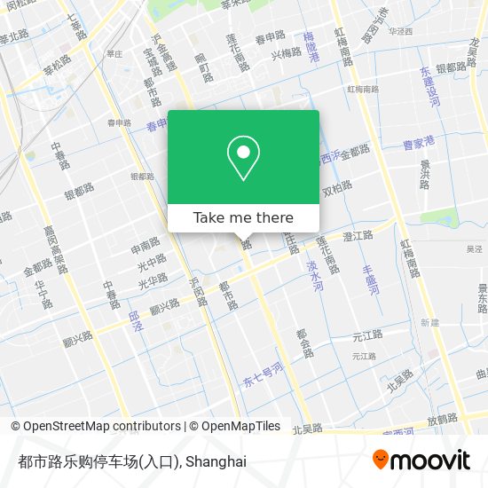 都市路乐购停车场(入口) map