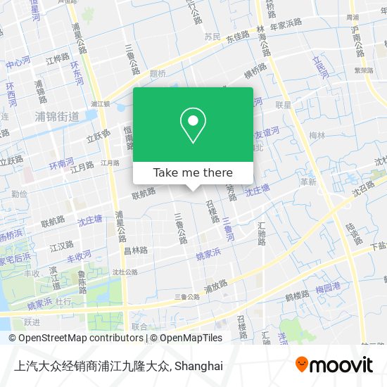 上汽大众经销商浦江九隆大众 map