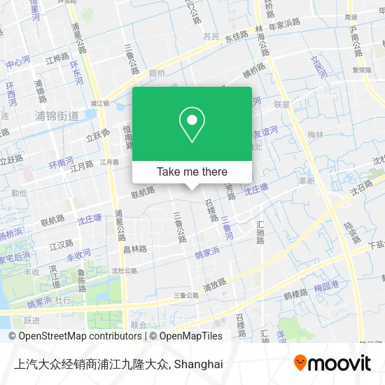 上汽大众经销商浦江九隆大众 map