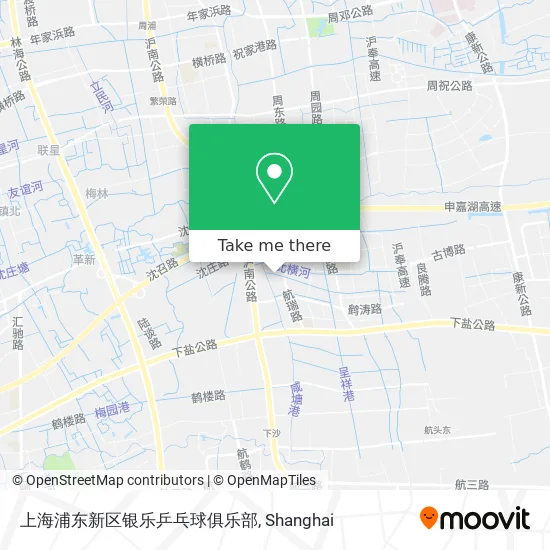 上海浦东新区银乐乒乓球俱乐部 map