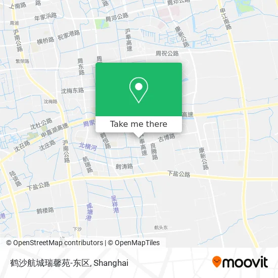 鹤沙航城瑞馨苑-东区 map