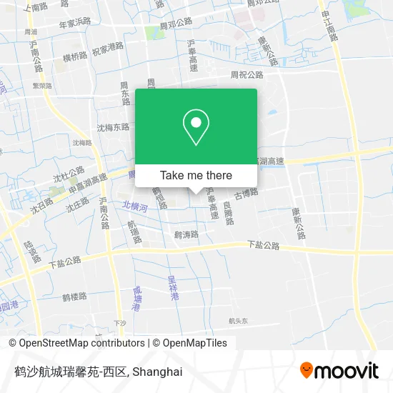 鹤沙航城瑞馨苑-西区 map