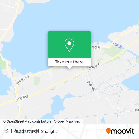 淀山湖森林度假村 map