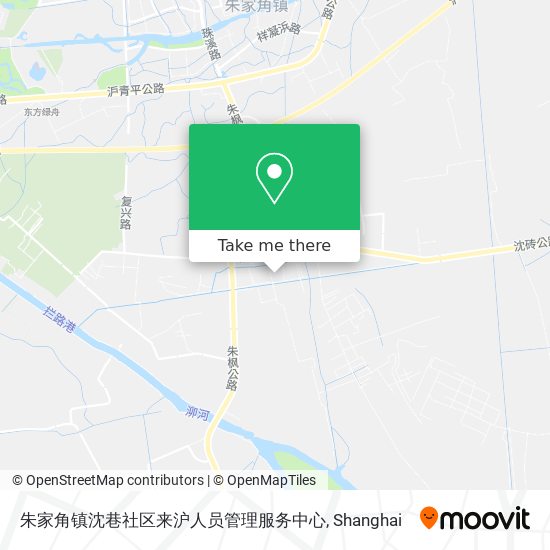 朱家角镇沈巷社区来沪人员管理服务中心 map