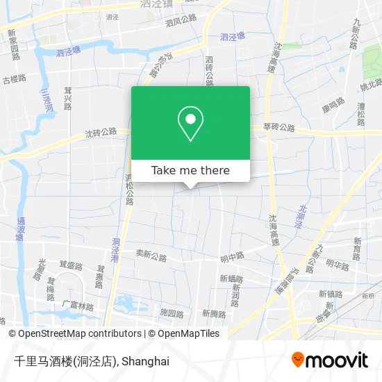 千里马酒楼(洞泾店) map