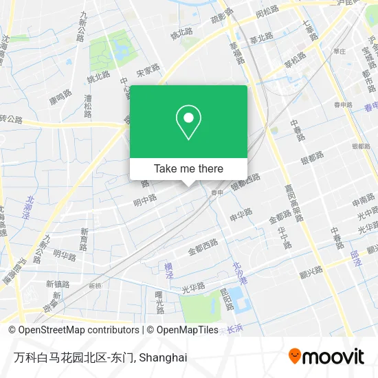 万科白马花园北区-东门 map
