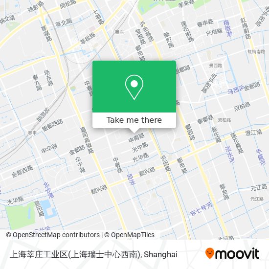 上海莘庄工业区(上海瑞士中心西南) map