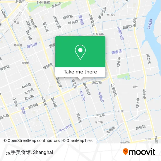 拉手美食馆 map