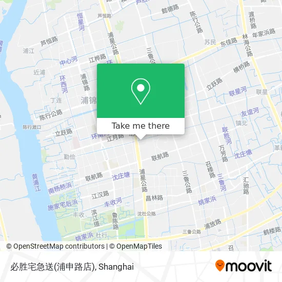 必胜宅急送(浦申路店) map