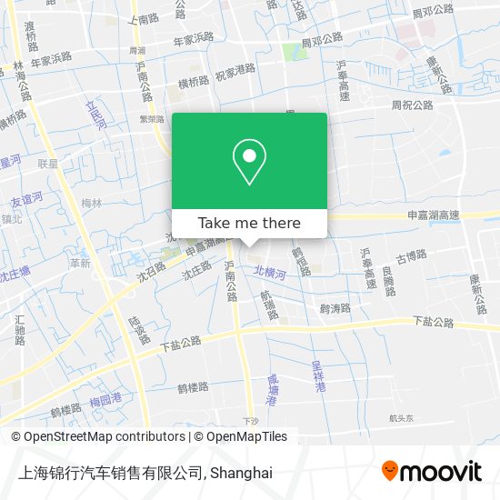 上海锦行汽车销售有限公司 map