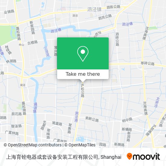 上海育铨电器成套设备安装工程有限公司 map