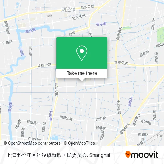 上海市松江区洞泾镇新欣居民委员会 map