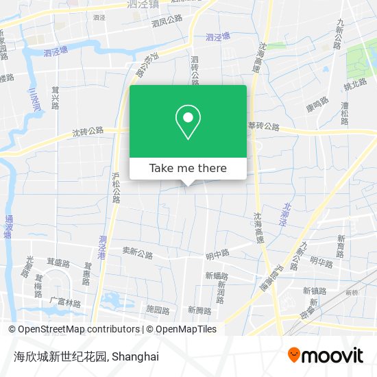 海欣城新世纪花园 map