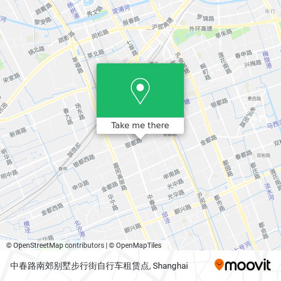 中春路南郊别墅步行街自行车租赁点 map