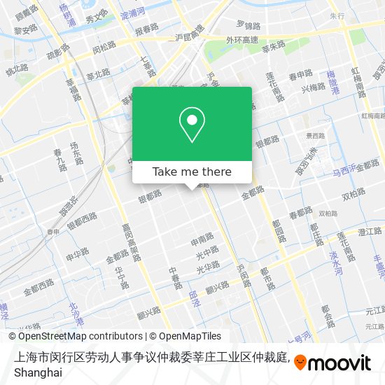 上海市闵行区劳动人事争议仲裁委莘庄工业区仲裁庭 map