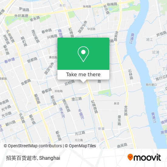 招英百货超市 map