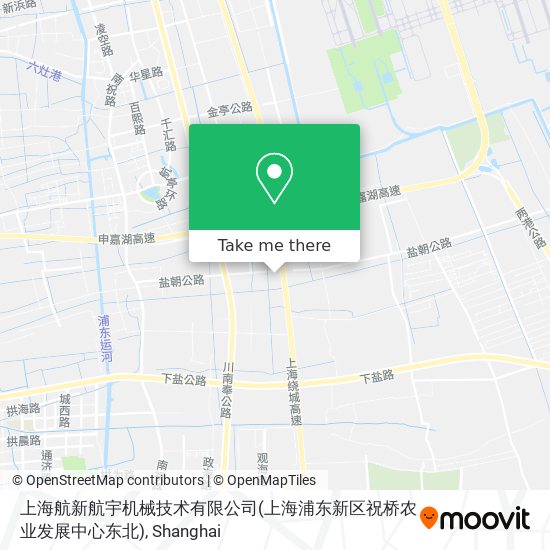 上海航新航宇机械技术有限公司(上海浦东新区祝桥农业发展中心东北) map