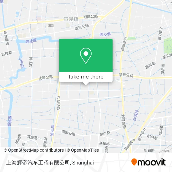上海辉帝汽车工程有限公司 map