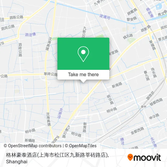 格林豪泰酒店(上海市松江区九新路莘砖路店) map